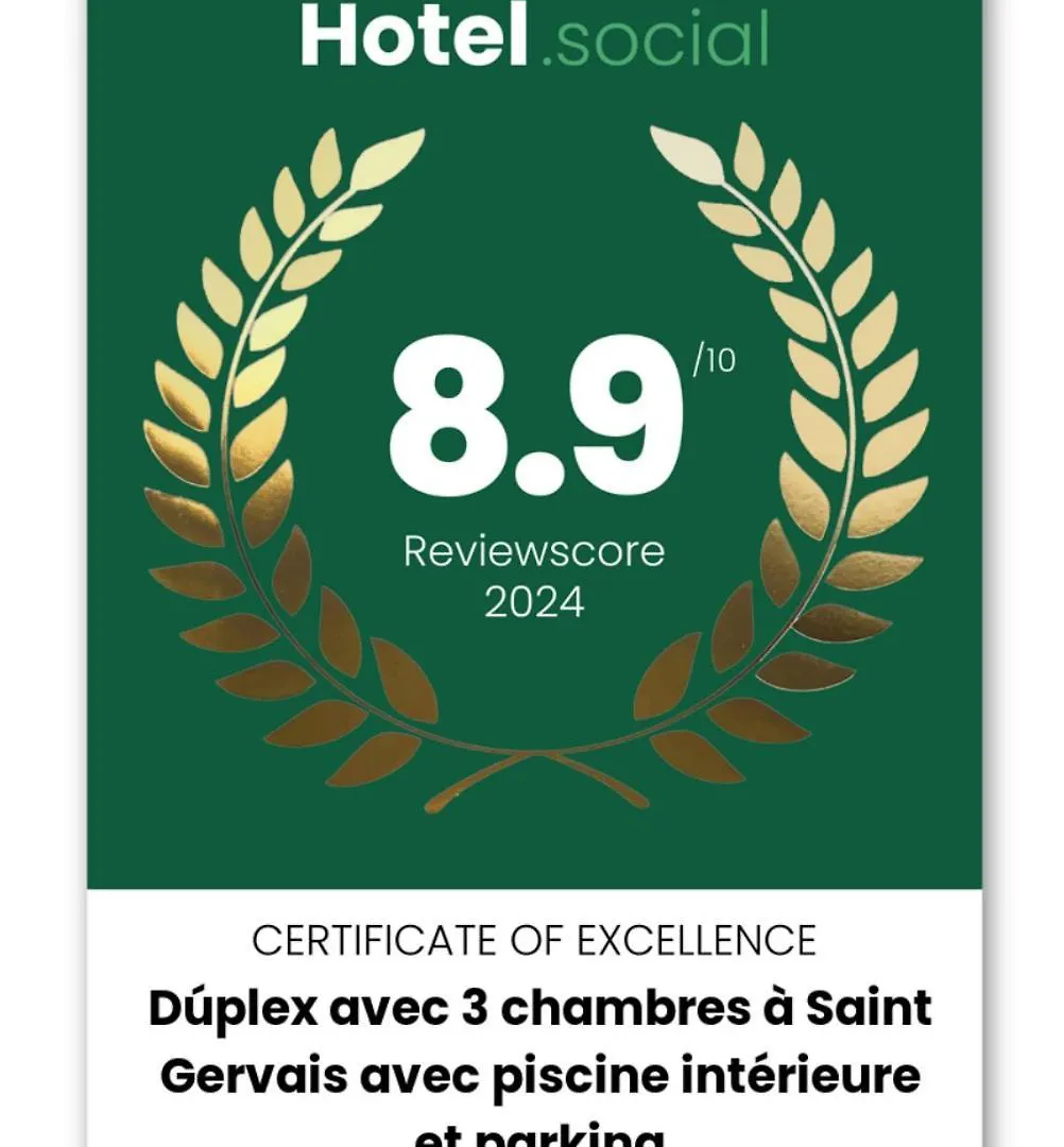 Duplex Avec 3 Chambres A Saint Gervais Avec Piscine Interieure Et Parking Apartment